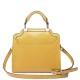 NUCELLE Ženska torbica iz pravega usnja rumena