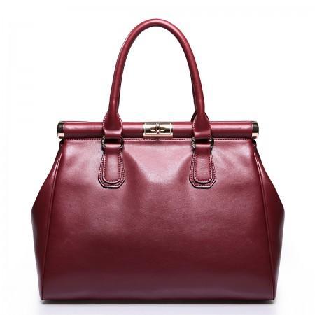 NOELLA Sac à main en cuir rouge