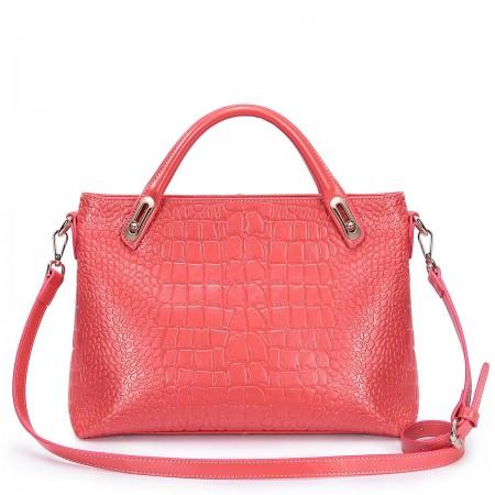 Sac à main CROCO rouge