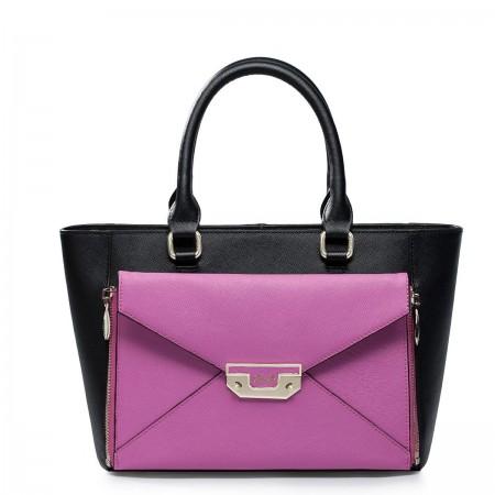 Sac avec pochette color block
