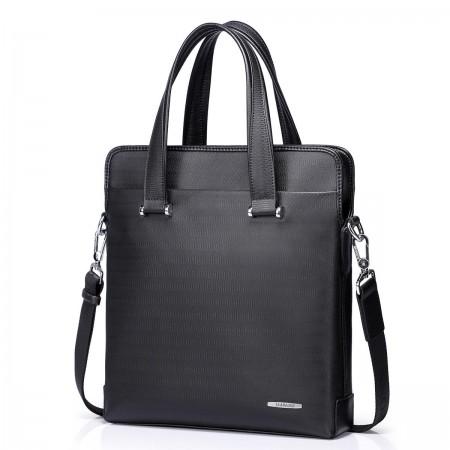 Sac d'affaires en cuir noir