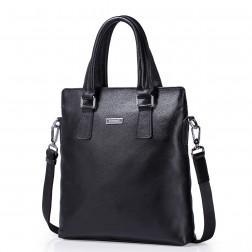 SAMMONS Sac Cabas pour hommes cuir noir