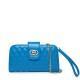 Sac de soirée matelassé Sunshine bleu