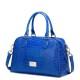 Sac à main LUCIA effet peau de crocodile bleu