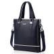 Petit sac d'affaires en cuir bleu