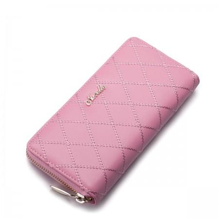 Elegant zipper wallet Pink