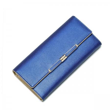 NUCELLE Genuine leather wallet Blue