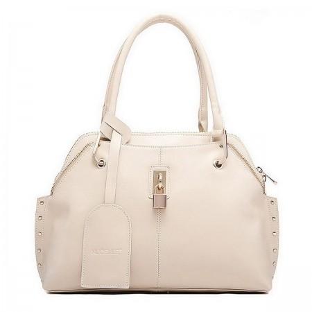 Women's leather purse beige