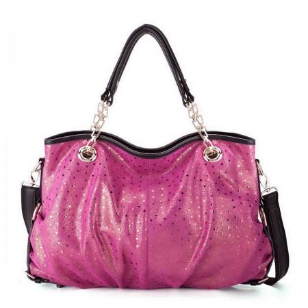 Genuines leather tote bag Rose