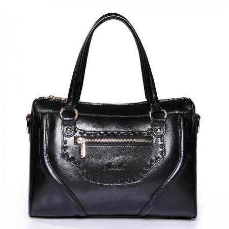 Cowhide Leather Dual-Function Bags Black