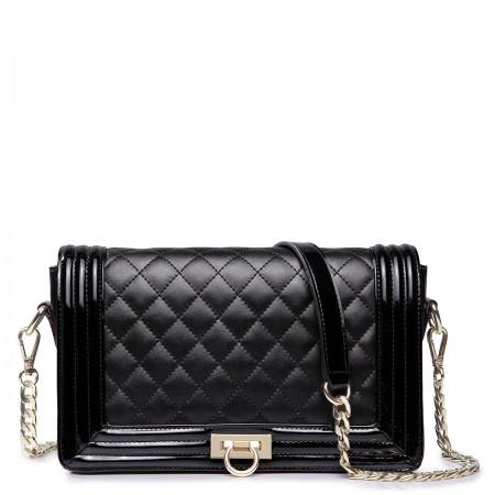 NUCELLE Women's leather handbag blue