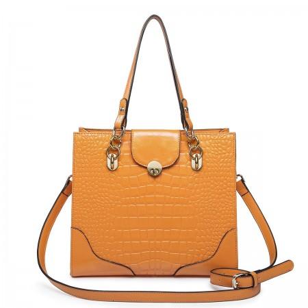 NUCELLE Leather handle bag blue