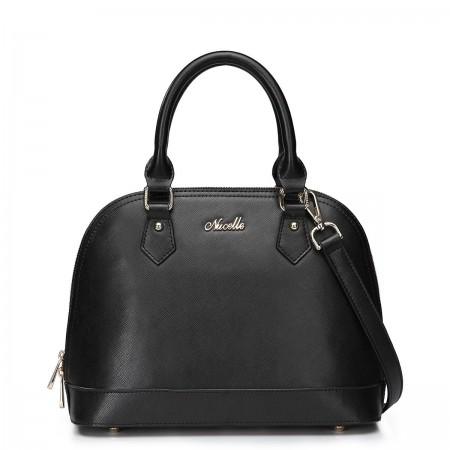 NUCELLE Shell shaped leather bag pink