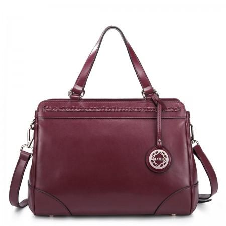 Genuine leather handbag blue 1170468-06