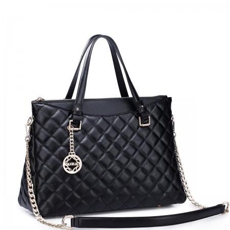 NUCELLE Leather handbag red