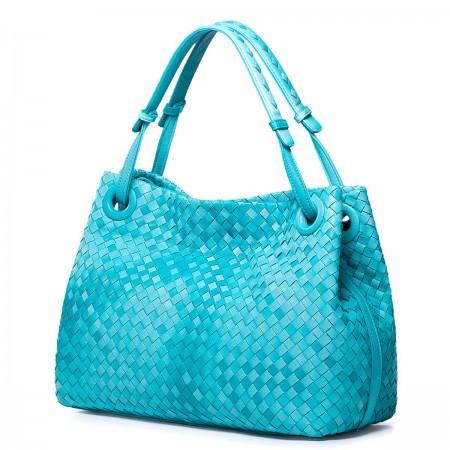 Weaving melody series high-grade sheep leather bag Pink