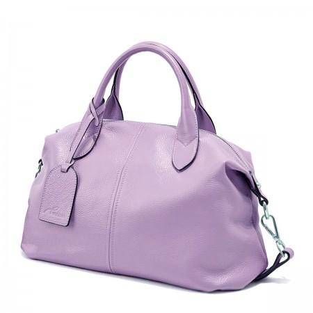 NUCELLE elegant cowhide big size handbag blue