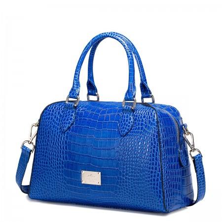 Crocodile grain cowhide pink