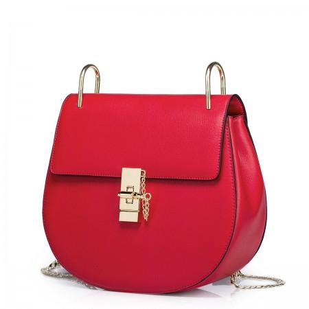 Women real leather bag Black
