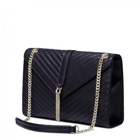 Genuine leather Tassel women tote bag Rose red