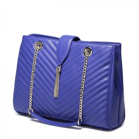 Fashion lady Genuine leather handbag White