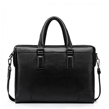 Men's leather business bag grey