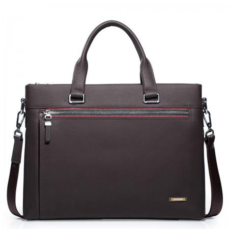 SAMMONS Leather briefcase grey