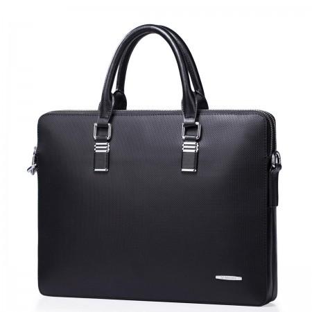 Leather man bag black