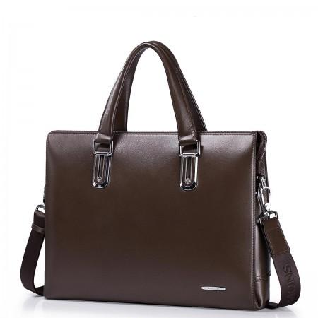 Leather man bag brown 190208-05