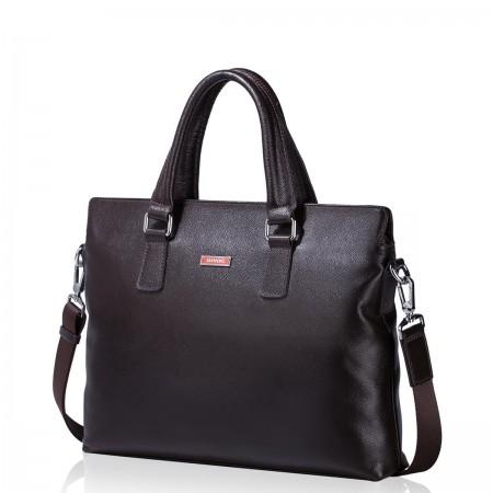 SAMMONS Top-grade Cowhide men Business bag Brown