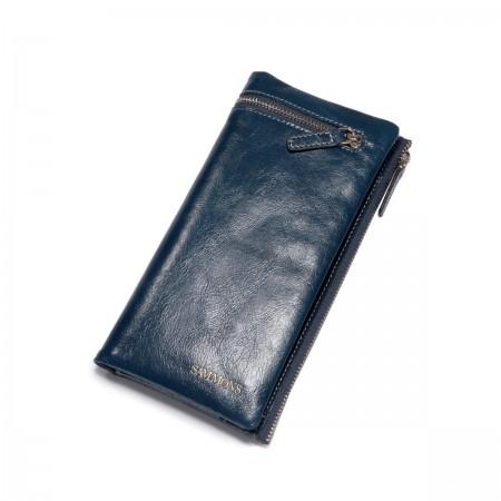 SAMMONS Men's wallet genuine leather black