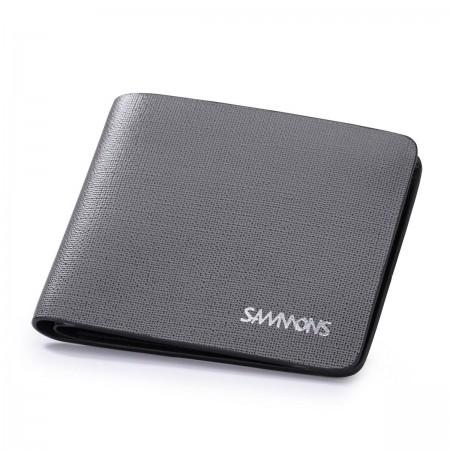 SAMMONS Men's wallet genuine leather blue