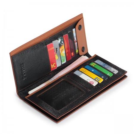 SAMMONS Men's wallet genuine leather black
