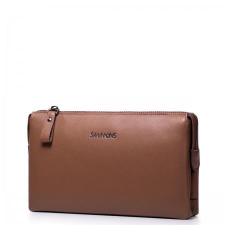 SAMMONS Men leather wallet Black