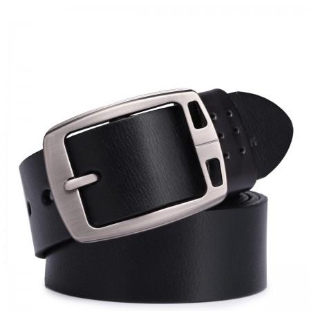 Leather men belt deep coffee