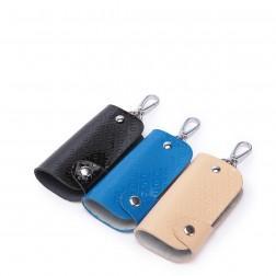 Women leather key ring Blue