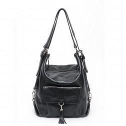 NUCELLE Across body shoulder bag Black