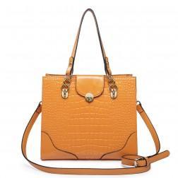 NUCELLE Leather handle bag blue