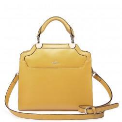 Women's genuine leather bag orange