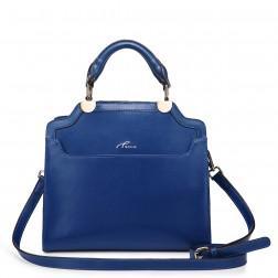 Women's leather shoulder bag pink