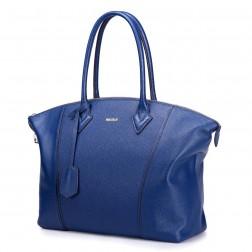 Vercation big size leather Tote bag yellow