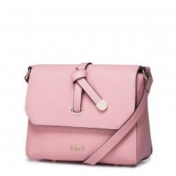 Layer cowhide bag Pink