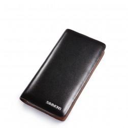 SAMMONS Men's wallet genuine leather black