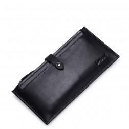 SAMMONS Men wallet brushed leather black