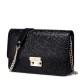 NUCELLE women genuine leather shoulder bag Black