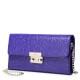 Retro rose embossing leather bag Purple