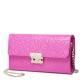 Retro rose embossing leather bag Pink