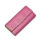 NUCELLE Leather long style wallet Rose red