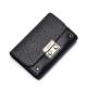 NUCELLE Genuine leather short wallet Black