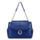 NUCELLE Quilted chain strap bag blue